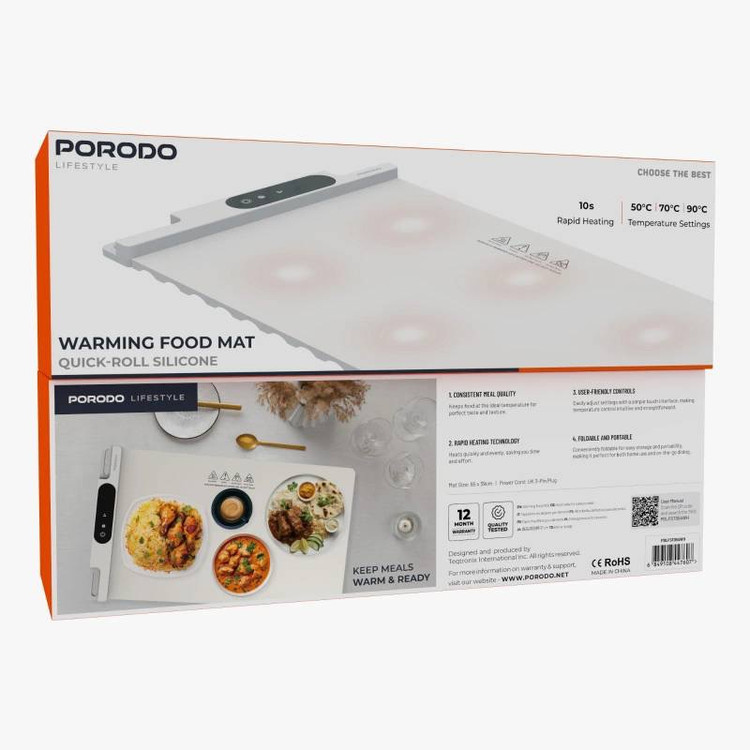 پد گرمکننده غذا پرودو Porodo Lifestyle Warming Food مدل PD-LFST054