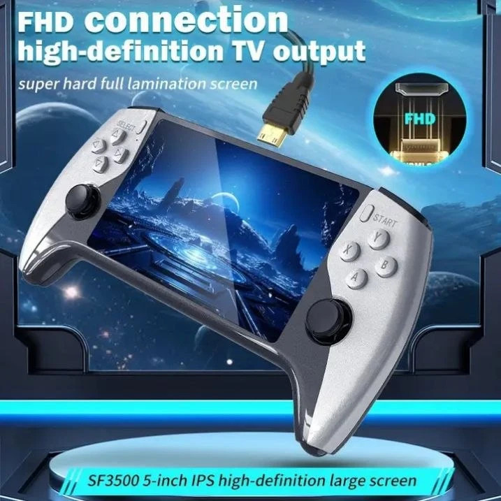 کنسول بازی دستی مدل SF3500 PRO با ۲ دسته بیسیم و حافظه ۲ گیگابایت