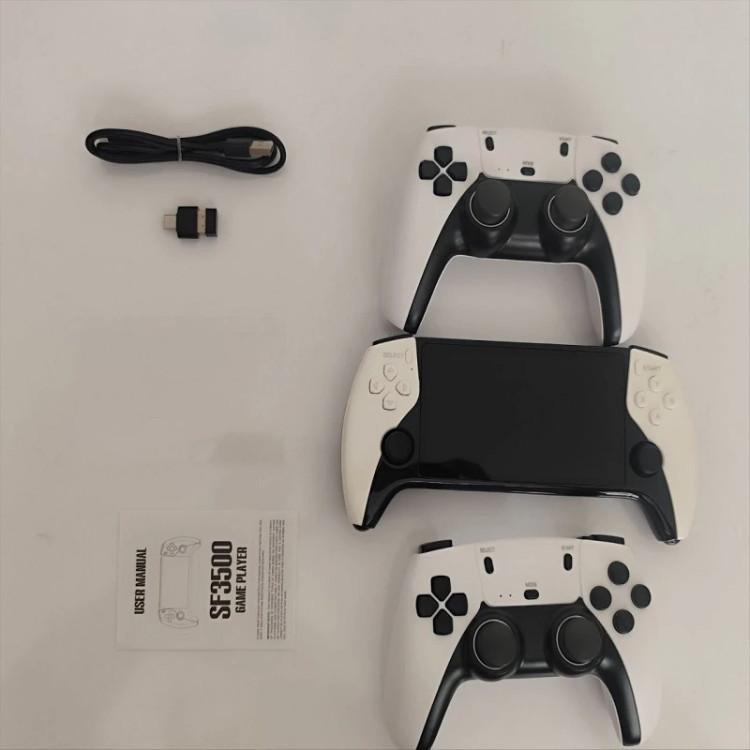 کنسول بازی دستی مدل SF3500 PRO با ۲ دسته بیسیم و حافظه ۲ گیگابایت