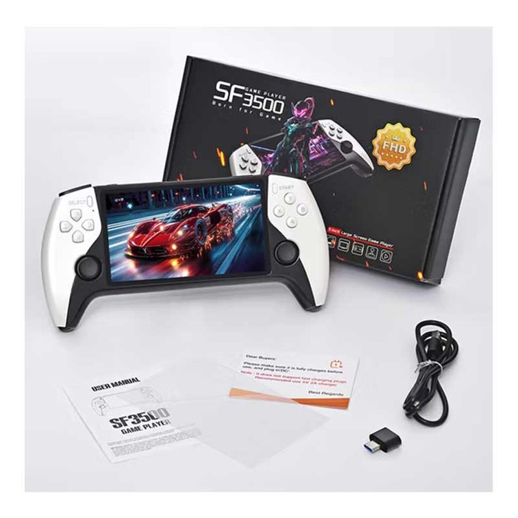 کنسول بازی دستی مدل SF3500 PRO با ۲ دسته بیسیم و حافظه ۲ گیگابایت