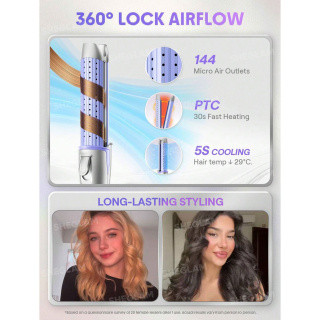 حالت دهنده مو شیگلم Cool Lock Airflow سایز 25 میلی متر